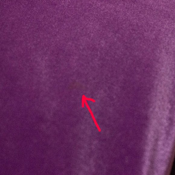 Sold.  Purple Velvet Top Vintage 80s 90s short sleeve - Picture 9 of 9